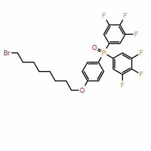 (4-((8-bromooctyl)oxy)phenyl) bis(3,4,5-trifluorophenyl) phosphine oxide; CAS: 1398615-60-5 - Vật liệu chủ thể phát quang.